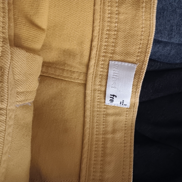 WILFRED FREE Marigold Yellow NADIA Button Front Big Pockets Skirt 8 - Picture 4 of 4